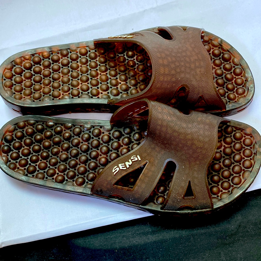 Sensi Brand Brown Slides For Spa Or Anywhere Bumps For Messaging Feet Sensi Brand Brown Slides For Spa Or Anywhere Bumps For Messaging Feet